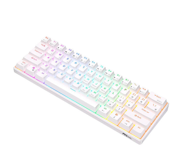 Royal Kludge RK61 RGB Red switch Biała - 1289865 - zdjęcie 2